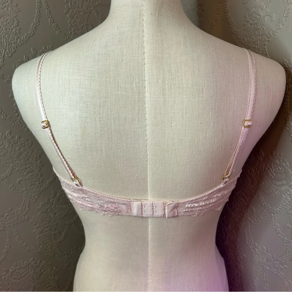 Elegant Pink Lace Bra Victoria’s Secret online Demi under underwire 36B